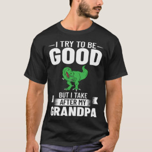 Dinosaur Grandpa Saurus Grandpasaurus T-Shirt