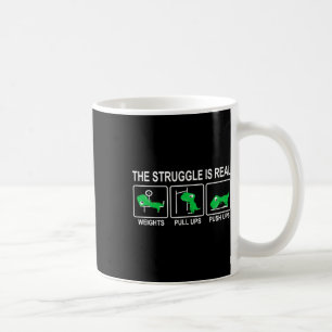Dinosaur Gym Dino Workout Fun Strongman The Strugg Coffee Mug