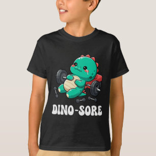 Dinosaur Gym Workout Fitness Lifting Weights Cute  T-Shirt