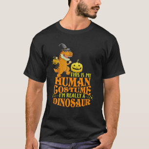 Dinosaur Halloween Costume Easy Funny For Boys Gir T-Shirt