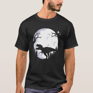 Dinosaur Halloween Costumerex Moon Men Boys Kids T-Shirt