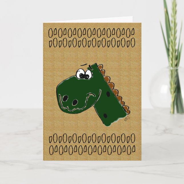 Dinosaur Happy Birthday Card (Front)