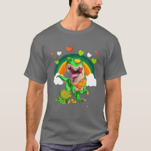 Dinosaur Happy St Pat Trex Day Dino St Patricks Da T-Shirt