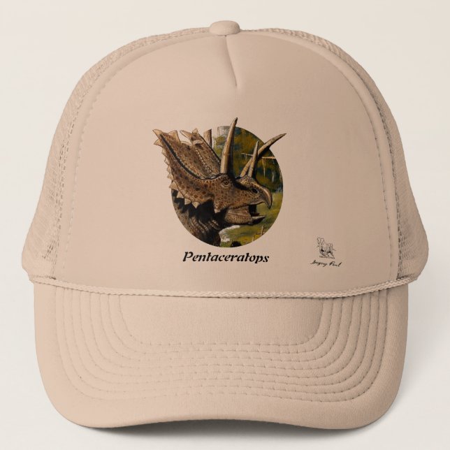 Dinosaur Hat Pentaceratops Portrait Gregory Paul (Front)