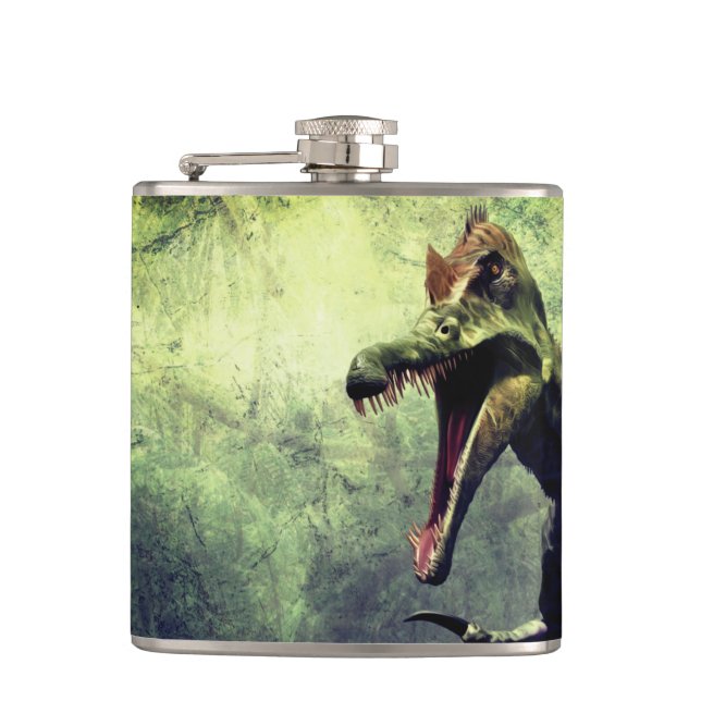 Dinosaur Hip Flask (Front)