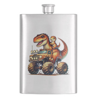 Dinosaur hip flask
