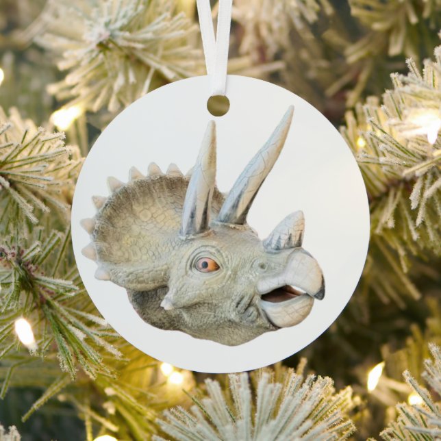 Dinosaur Horn, Metal Tree Decoration (Insitu)
