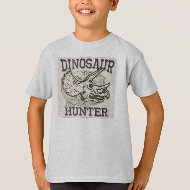 Dinosaur Hunter Design by Mudge Studios T-Shirt (Front)
