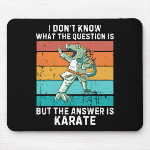 Dinosaur I Don't Know The Question Is The Answer I Mouse Mat