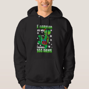 Dinosaur I Roared My Way Through 100 Days 100th Da Hoodie