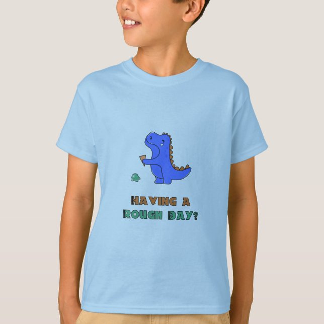 Dinosaur Ice Cream Art Work T-Shirt (Front)