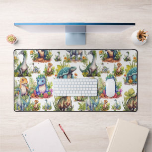 Dinosaur Illustration Desk Mat