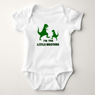 Dinosaur I'm The Little Brother Baby Bodysuit