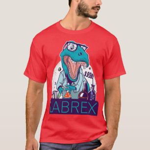 Dinosaur in wet Lab Labrex Chemist Test tubes T-Shirt