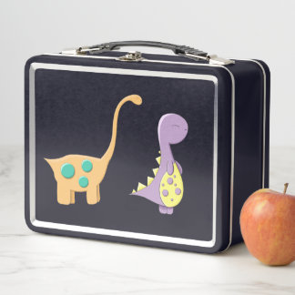 Dinosaur-ing to New Lunches  Metal Lunch Box
