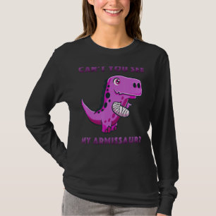 Dinosaur Injury Broken Arm get well soon Cute Trex T-Shirt