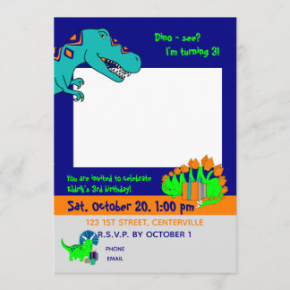 Dinosaur invitation