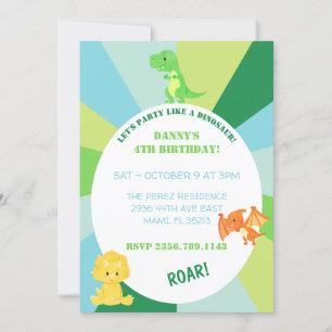 DINOSAUR INVITATION