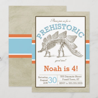 Dinosaur Invitation Dino Invite