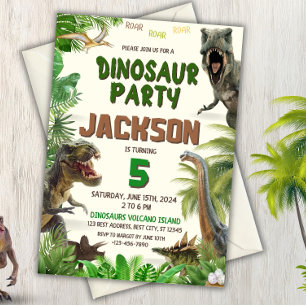 Dinosaur Invitation P
