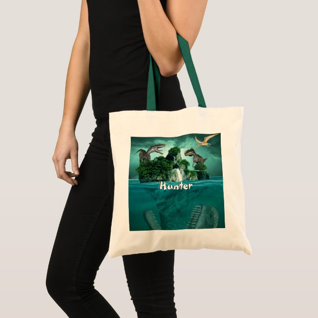 Dinosaur Island Personalized  Tote Bag (Front (Product))