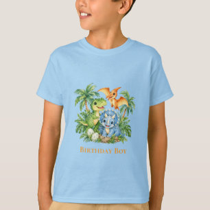 Dinosaur Jungle Boy 1st. Birthday Party Favour T-Shirt