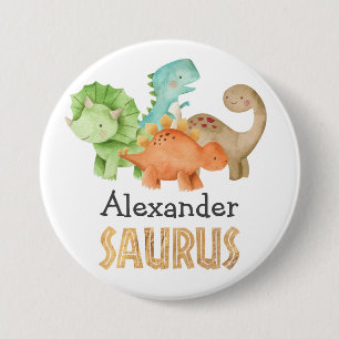 Dinosaur Jurassic 1st Birthday Themed 7.5 Cm Round Badge