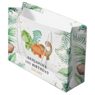 Dinosaur Jurassic Birthday Party Large Gift Bag