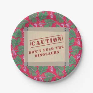 Dinosaur Jurrasic Boys Birthday Paper Plate