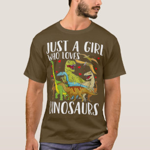 Dinosaur Just a Girl Who Loves Dinosaurs Brachiosa T-Shirt