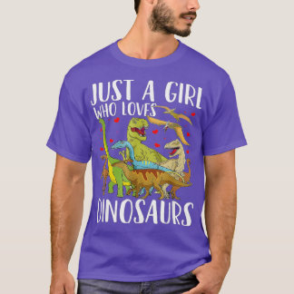 Dinosaur Just a Girl Who Loves Dinosaurs Brachiosa T-Shirt