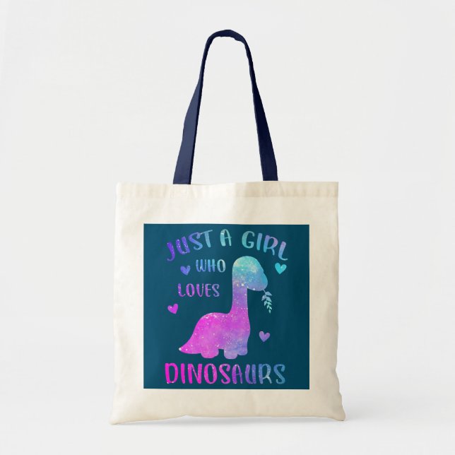 Dinosaur Just a Girl Who Loves Dinosaurs  Tote Bag (Front)