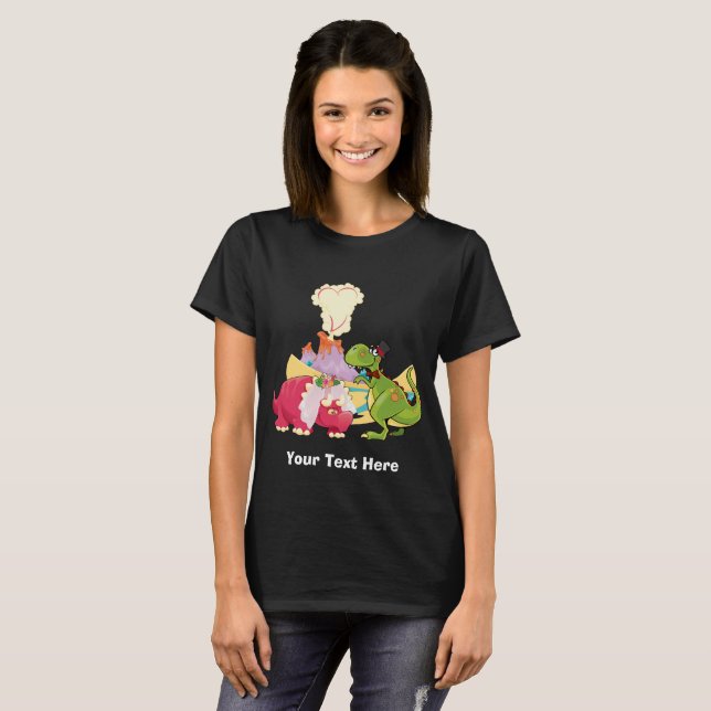 Dinosaur Just Married T-Shirt (Front Full)