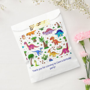 Dinosaur Kids Birthday Favour Bags
