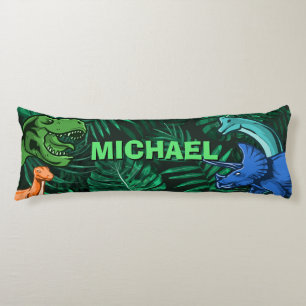 Dinosaur Kids Dino Jurassic Trex Boy Personalised Body Cushion