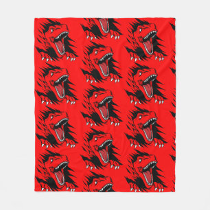 Dinosaur kids fleece blanket