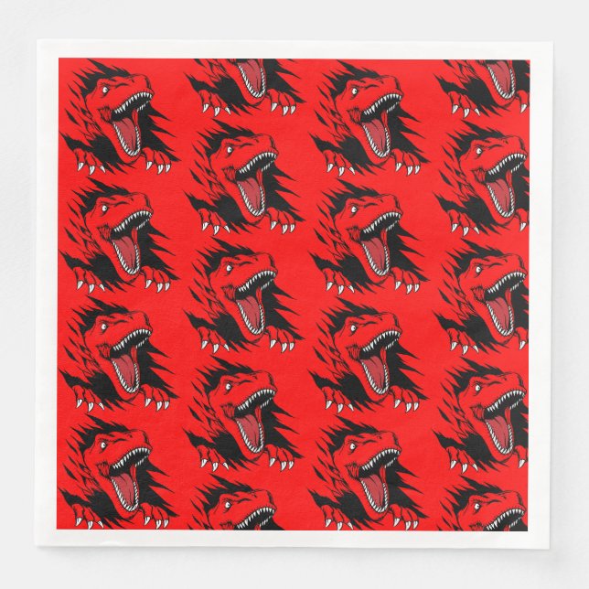 Dinosaur kids napkin (Front)