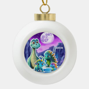 DINOSAUR KIDS ORNAMENT PERSONALIZED