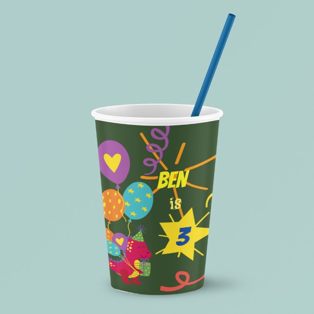 Dinosaur kids party tableware paper cups (Creator Uploaded)