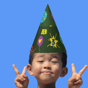 Dinosaur kids party tableware party hat