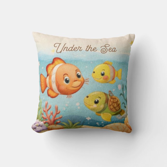 Dinosaur Kids Pillow | Cute Dino Explorers (Front)