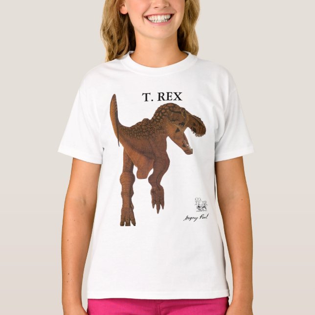 Dinosaur Kids Shirt Tyrannosaurus rex Greg Paul (Front)