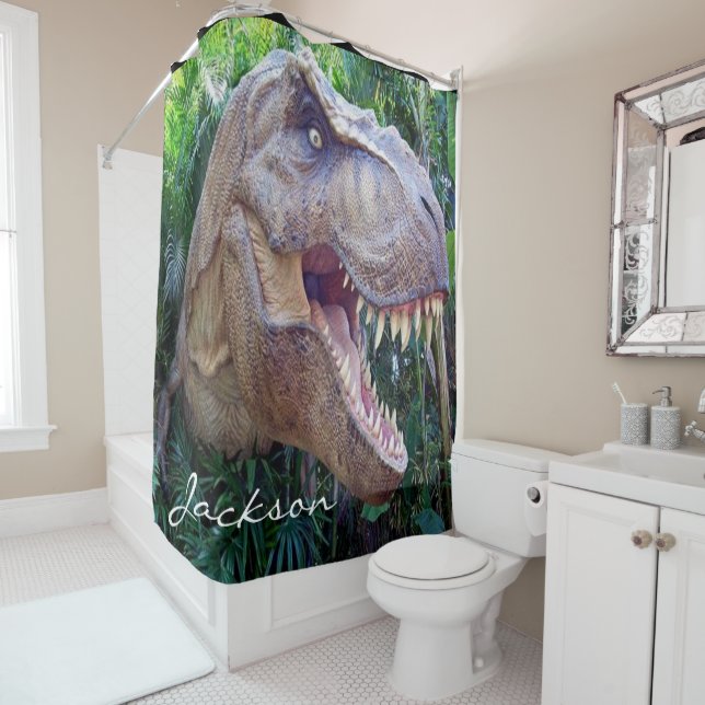 Dinosaur kids Shower Curtain (In Situ)