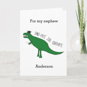Dinosaur Kindergarten Preschool Graduation Card