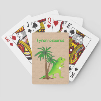 Dinosaur Land Cute Dino Playing Cards