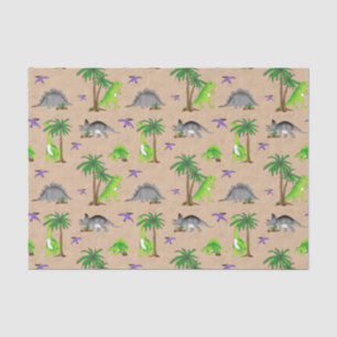 Dinosaur Land Cute Dino Tissue Paper