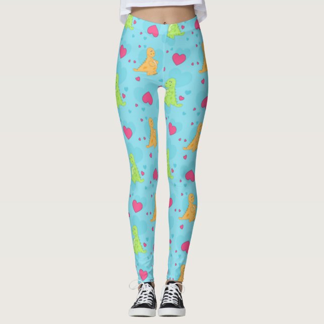 Dinosaur Love Leggings (Front)