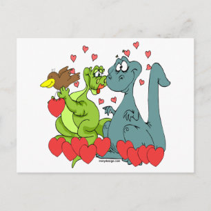 Dinosaur Love Postcard