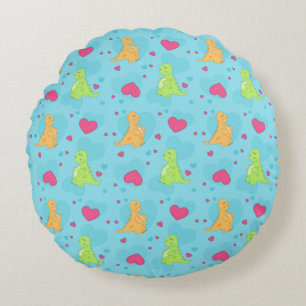 Dinosaur Love Round Cushion