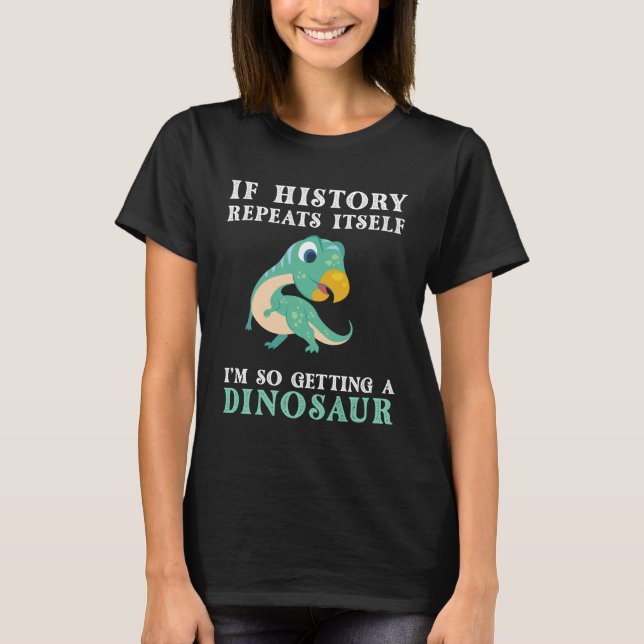 Dinosaur lover gift for adults diverse group  T-Shirt (Front)